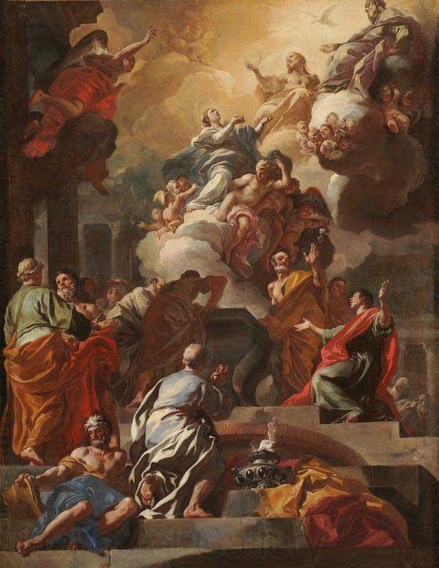 Francesco Solimena L Assomption et le Couronnement de la Vierge France oil painting art